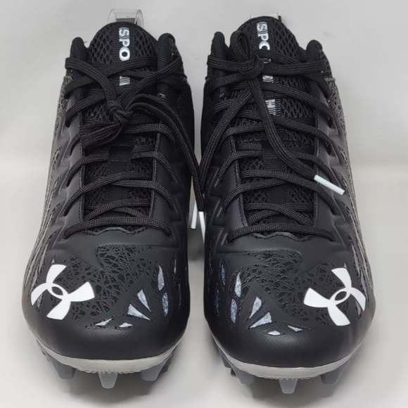 Under Armour Spotlight UA Football Cleats Black 3023963-001 Men\'s Size 13.5 New main image 6
